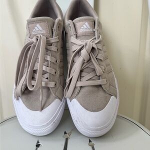 adidas Women's Athletic Shoes in Beige and White